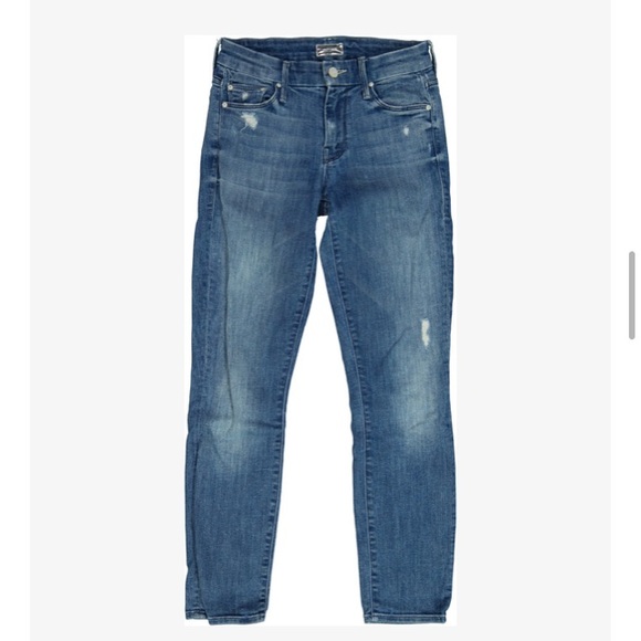 Mother Jeans: “The Looker Crop” in Graffiti Girl, Size 24. - Picture 14 of 14